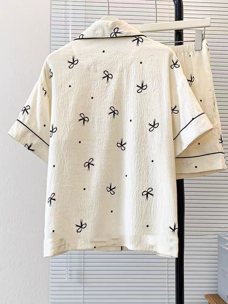 Tiny Bows Padded Nightsuit- 3pc set